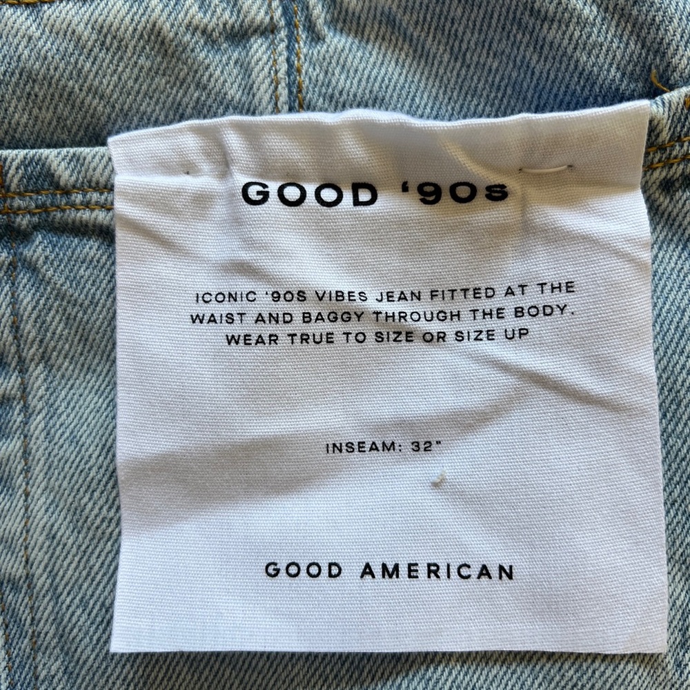 Good American GOOD '90S Blue542 Size 10/30 - Picture 12 of 12